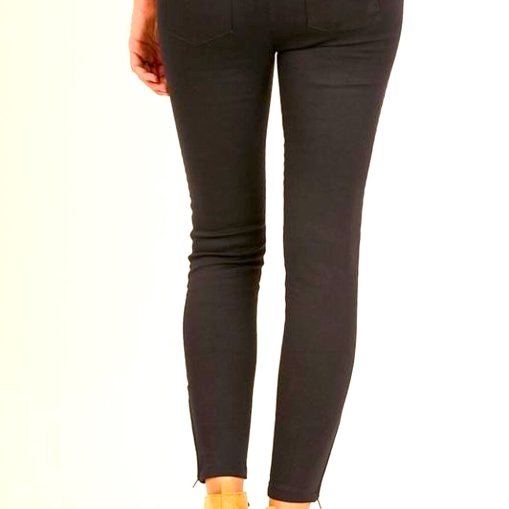 ✴️LAST ONE✴️ SMALL WOMEN'S BLACK MOTO PANTS - Picture 4 of 15